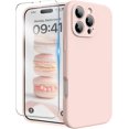 thumbnail image 1 of for iPhone 16 Pro Max Case, Liquid Silicone Case with Camera Protection Soft Gel Rubber Cover with Microfiber Lining Shockproof Protective Phone Case for iPhone 16 Pro Max 6.9", Light Brown, 1 of 5