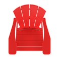 thumbnail image 1 of Crystal Harbor Collection Essential Resin Patio Adirondack Chair, 1 of 4