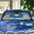 thumbnail image 4 of Qxltty Celestial Sky Car Windshield Sunshades Foldable UV Rays Sun Visor Protector Keep Your Vehicle Cool 53×23.5in, 4 of 8