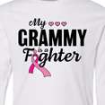 thumbnail image 4 of Inktastic Breast Cancer Awareness My Grammy is a Fighter Long Sleeve Youth T-Shirt, 4 of 5