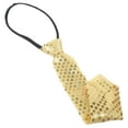 thumbnail image 4 of GAXIRE Golden Polyester Sequin Necktie for Men Office Work 1Pack, 4 of 8