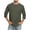 Dark Gray, variant on Gaukiv Men's Three Quarter Sleeve Shirts Crew Neck Solid Color Tees Basic Casual Shirts Pink 2XL