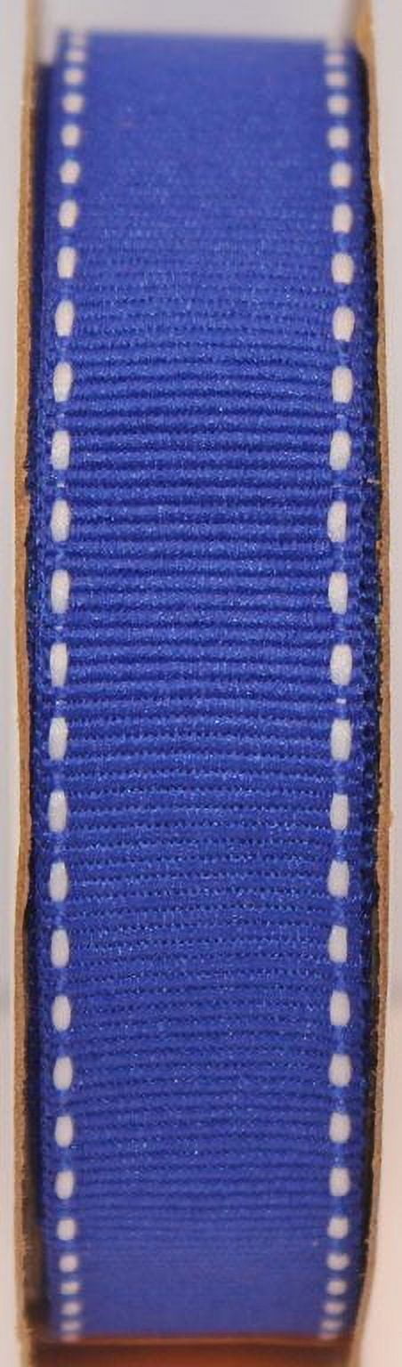Offray Ribbon, Royal Blue 5/8 inch Grosgrain Polyester Ribbon, 9 feet