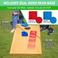 thumbnail image 5 of GoSports 4 ft x 2 ft Commercial Grade Cornhole Boards Set - Includes 8 Regulation Tournament Style Bean Bags - Light Brown, 5 of 6