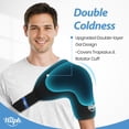 thumbnail image 2 of WWS-Shoulder Ice Pack Wrap for Rotator Cuff and Arm, Reusable Double-Layer Gel Cold Wrap with Compression for Targeted Area, Easy to Put On & Take Off, Flexible Fit for Men & Women, Medium, 2 of 4