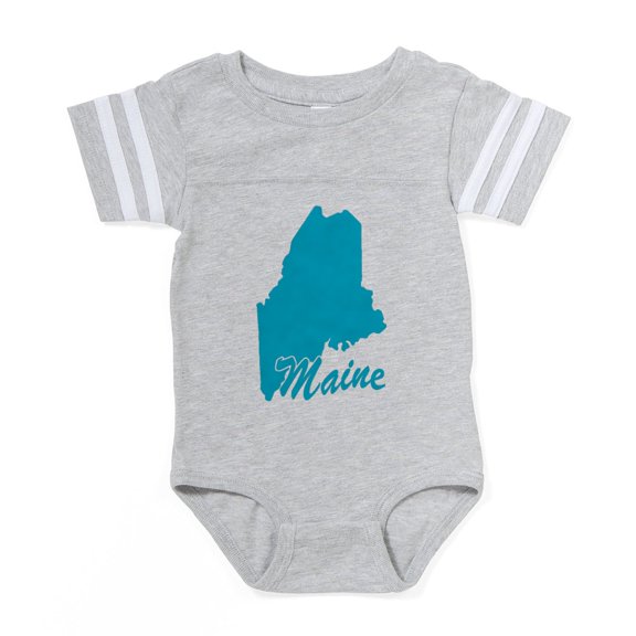 CafePress - 4 3 Maine - Cute Infant Baby Football Bodysuit