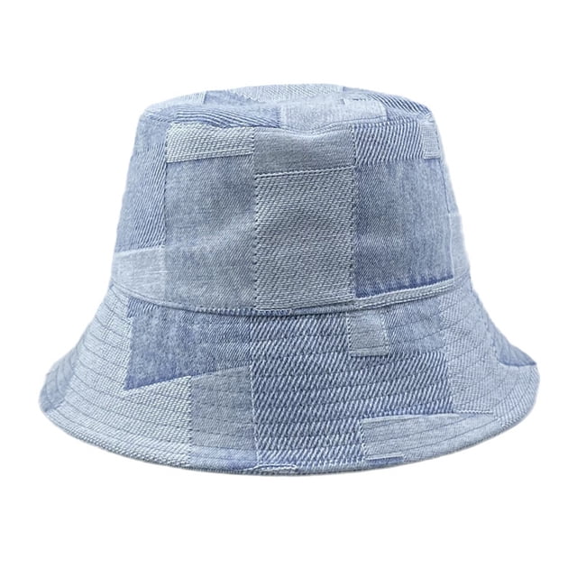 Sombrero de pescador unisex de mezclilla lavada para el sol de 56 a 58 cm para mujeres y hombres