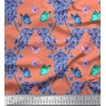 thumbnail image 1 of Soimoi Poly Georgette Fabric Butterfly & Wildflower Floral Printed Fabric 1 Yard 52 Inch Wide, 1 of 3