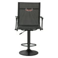 thumbnail image 3 of VEVOR Hunting Chair, 360° Silent Swivel, Lightweight Blind Chair, Heavy-Duty Steel Frame Ground Stool Seat, with Padded Armrests, Height Adjustable, 300 Lbs Capacity, for Outdoor Fishing, Camping, 3 of 9