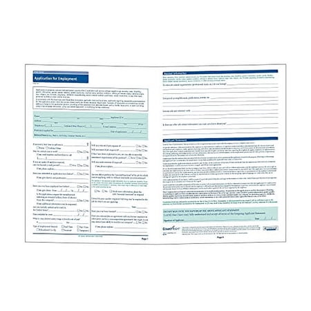 Indiana Job Application, Pack of 50 (A2179IN)