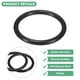 thumbnail image 2 of Uxcell 30-Pack Aros para Atrapasueños, Aros Redondos de Plástico de 2.4 Pulgadas para DIY de Corona de Boda Negra 0.24 Pulgadas, 2 of 6