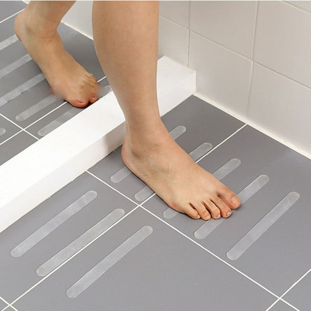 12 pièces salle de bain baignoire autocollants antidérapants Transparent  escalier bande sécurité douche bandes antidérapantes 