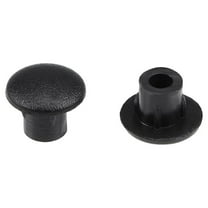 Uxcell 5mm Dia Black Plastic Locking Hole Plug Button Top Flush Type Screw Cap Cover 100 Pack