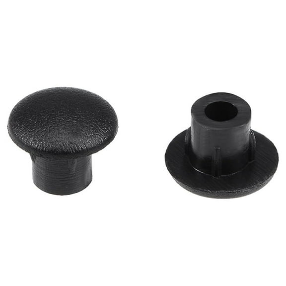 Uxcell 5mm Dia Black Plastic Locking Hole Plug Button Top Flush Type Screw Cap Cover 100 Pack