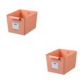thumbnail image 3 of Cateissary Cesta de almacenamiento de escritorio organizada para artículos diversos y comodidad El diseño de gran apertura para recuperación naranja Tamaño pequeño ancho [101 2Conjunto, 3 of 6