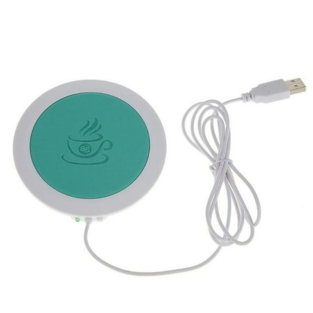 

Worallymy PU Heat-resistant Electric Insulation Coaster USB Warm Cup Mat Warmer Pad Heating Device Office Coffee Tea Warmer Pad Mat Table