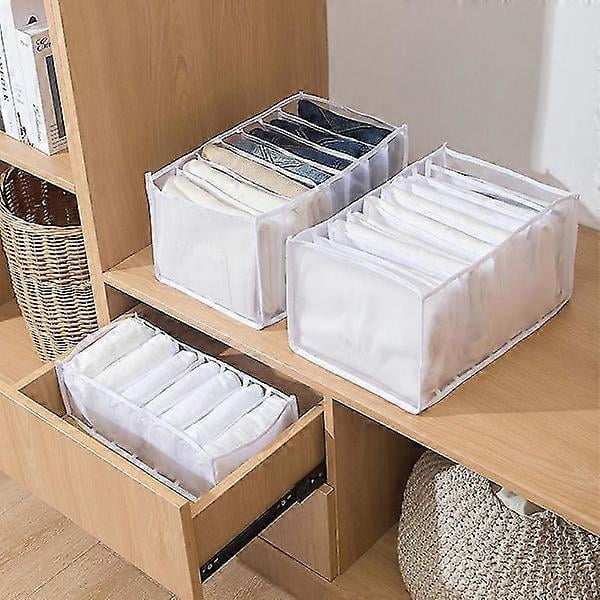 2-pack Closet Jeans Organizer, Upgraded Wardrobe Clothes Organizer, Storage Box for Jeans