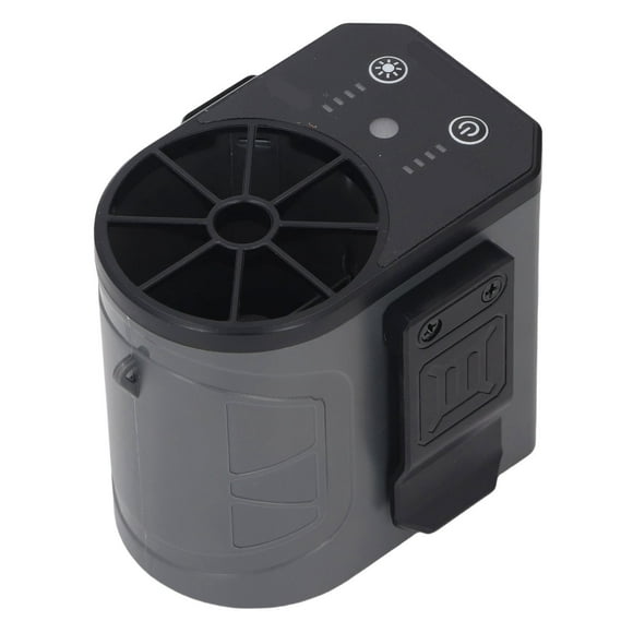Ventilador de Cintura, Ventilador de Cinturón Ajustable de 4 Velocidadas Recargables Con Usb Con Luz Luz Led Activadadas Al Aire Libre para Acampar