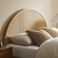 thumbnail image 3 of Modway Odette Queen Arched Rattan Cane Platform Bed in Oak, 3 of 10