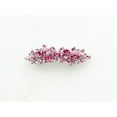 thumbnail image 2 of Faship Gorgeous Pink Rhinestone Crystal Floral Hair Barrette Clip, 2 of 5