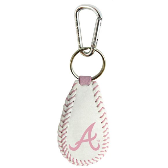 Mlb Atlanta Braves - Llavero De Béisbol, Talla Única, Color Rosa