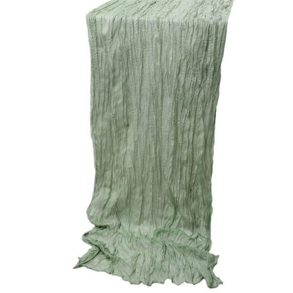 Harpily Drapeau de Table en Tissu Plissé Style Nappe Décoration de Mariage