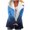 Blue, variant on Herrnalise Jackets For Women Gradient Composite Plush Button Coat Shackets For Women 2024 fall Navy,M