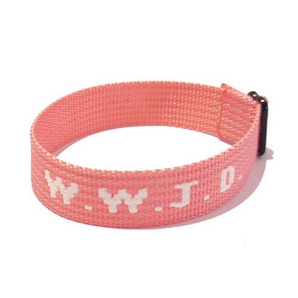 Pulsera deportiva unisex con estampado de letras en jacquard
