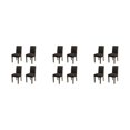 thumbnail image 2 of Wweixi 4pack/lot Stylish Chair Covers For Dining - Transform Dining Room With Ease Durable Cover For Dining black 3Set, 2 of 6