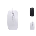 thumbnail image 4 of VONKY Wired Ultra-thin Mini Mouse Desktop Computer Laptop Matte Black White Cute Ergonomic Gaming Mouse, 4 of 9