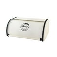 thumbnail image 2 of veasfak Bread Box Decorative Organizer Boxes for Countertop Restaurant Home Dessert Shop White L, 2 of 9