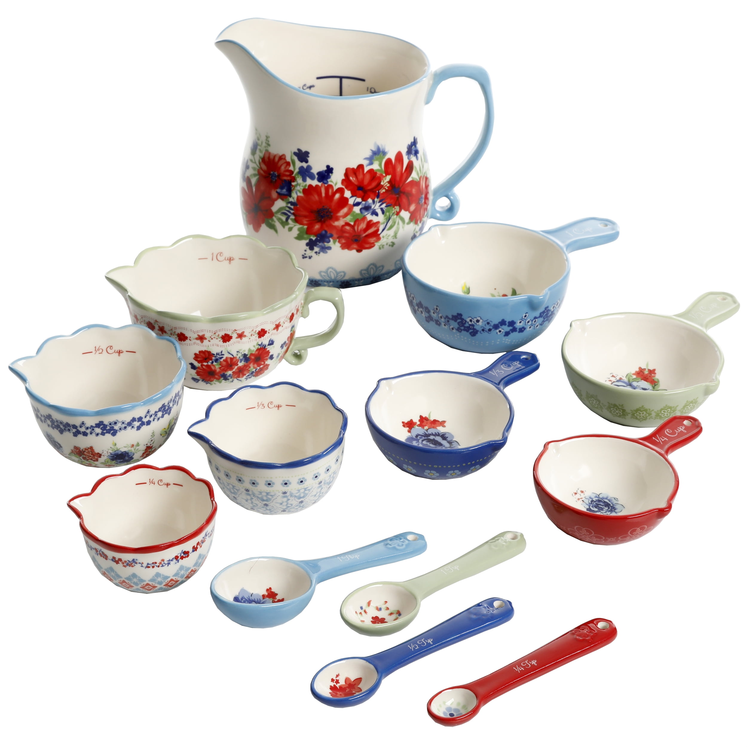 The Pioneer Woman Wildflower Whimsy Set of 4 Measuring Bowls