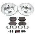 thumbnail image 3 of PowerStop Front Z23 Evolution Sport Carbon-Fiber Ceramic Brake Pad and Drilled & Slotted Rotor Kit Fits: CHEVROLET PONTIAC Select Models K1617, 3 of 10
