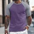 thumbnail image 2 of Men's Athletic Performance Short Sleeve T-Shirt Breathable Comfort Fit Outdoor Sports Active Wear Casual Gym Tee Men's Loose Fit Casual Fashion Shirt, 2 of 9