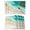 Turquoise, variant on Teal Gradient Ocean Placemats Set of 6, Ombre Watercolor Coastal Beach Waves Placemats for Dining Table, Place Mats for Kitchen Tabletop, Waterproof Wipeable Dining Table Mats Set