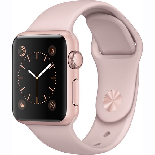 Refurbished Apple Watch Gen 2 Ser. 1 38mm Rose Gold Pink Sand Sport Band MNNH2LL A by Apple