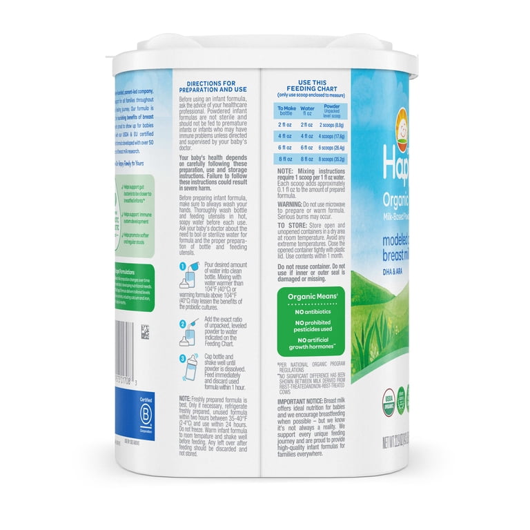 Happy Baby Stage 2 Powder Baby Formula, 6-12 Months, 22.9 oz