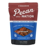 Pecan Nation Cinnamon Roast Pecan Nuts Halves, 8 oz