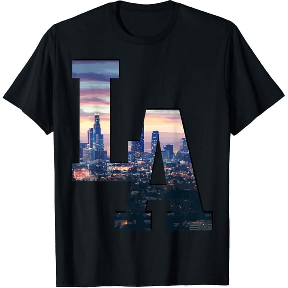 Los Angeles LA Skyline Vintage California LA T-Shirt