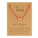 thumbnail image 1 of Pulseras para mujer, regalos para mujer, tarjeta de papel, doce cuerdas de nailon, collar con colgante de aleación, regalo festivo, pulsera de tarjeta de papel., 1 of 3