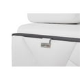 thumbnail image 6 of Titan Furnishings 75" Modern Genuine Italian Leather Loveseat in White, 6 of 8