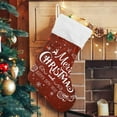 thumbnail image 5 of GZHJMY Christmas Stocking, Personalized Christmas Snowflake Large Candy Stocking Hanging Gift, Xmas Stockings Decoration 1 PCS for Family Holiday Party Ornaments Decor Fireplace, 5 of 7