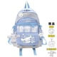 thumbnail image 1 of Sanrio-mochila de juguete de felpa Cinnamoroll para niño y niña, Bolsa Escolar Kawaii para estudiantes, ordenador grande, color negro, Y2k, azul, novedad, 1 of 4