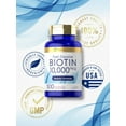 thumbnail image 5 of Biotin 10,000mcg | 500 Tablets | Max Strength | Vegetarian Formula | by Carlyle, 5 of 7