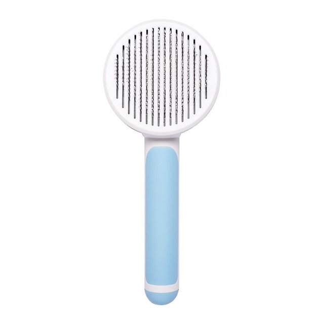 Azul, 1 unidad, cepillo para perros y gatos, cepillo autolimpiante para pelo muerto para perros y gatos de pelo largo y corto para eliminar eficazmente hasta el 95% del pelo muerto y los tomentos del pelo Rojo Verde Cocina, Decoración y Otros
