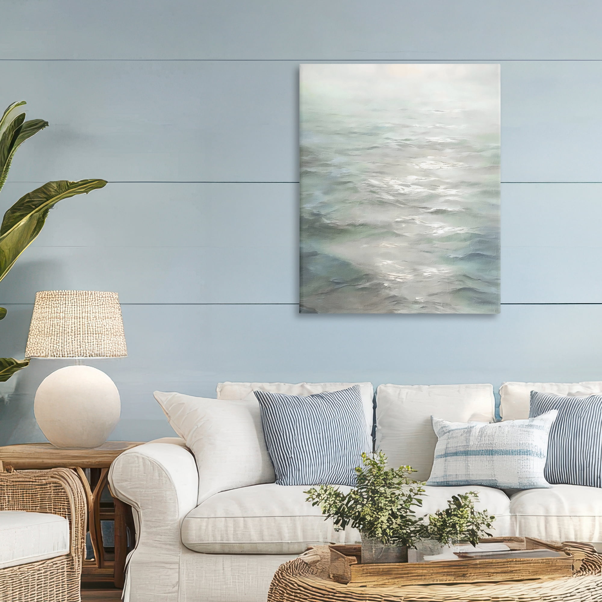 Stupell Industries Shallow Reflections on Sea Canvas Wall Art, design by Riley B