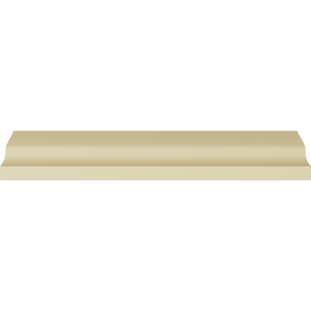 3"H x 3 1/2"P x 4 3/8"F x 94 1/2"L Bedford Cove Crown Moulding