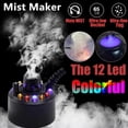 thumbnail image 1 of Chmadoxn Home Decor, Room Decor, Wall Decor Halloween Mist Maker Fogger 12 LED Lights Aluminum With Adjustable Controller Guard For Water Pond Fishtank Mist Maker, 1 of 9