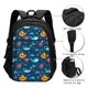 thumbnail image 3 of Fotbe Ocean Floor Animals Mochila con Estampado y Puerto USB para Hombre y Mujer, Mochila Antirrobo, Mochila de Viaje, Mochila Escolar, Mochila Universitaria, 3 of 7