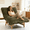 Antique Green, variant on Giant Bean Bag Bed High-Density Sponge Filling Plush Fabric 10 Minute Assembly for Living Room Home Theater
